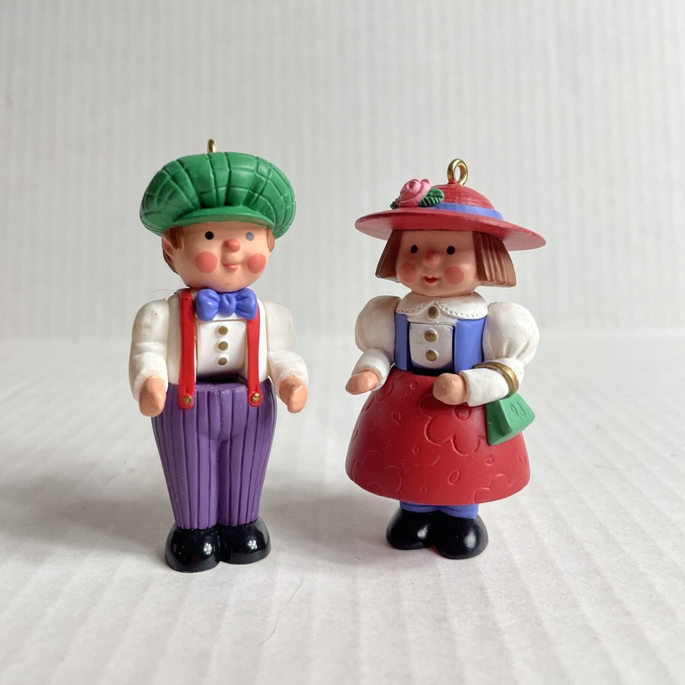 Vintage Hallmark Keepsake 1998 Son And Daughter Nutcracker Christmas Ornaments